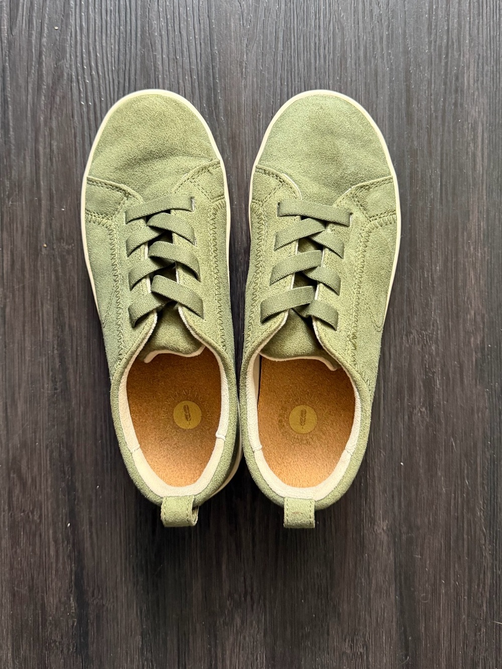 Revitalign Olive Green Slip On Sneakers